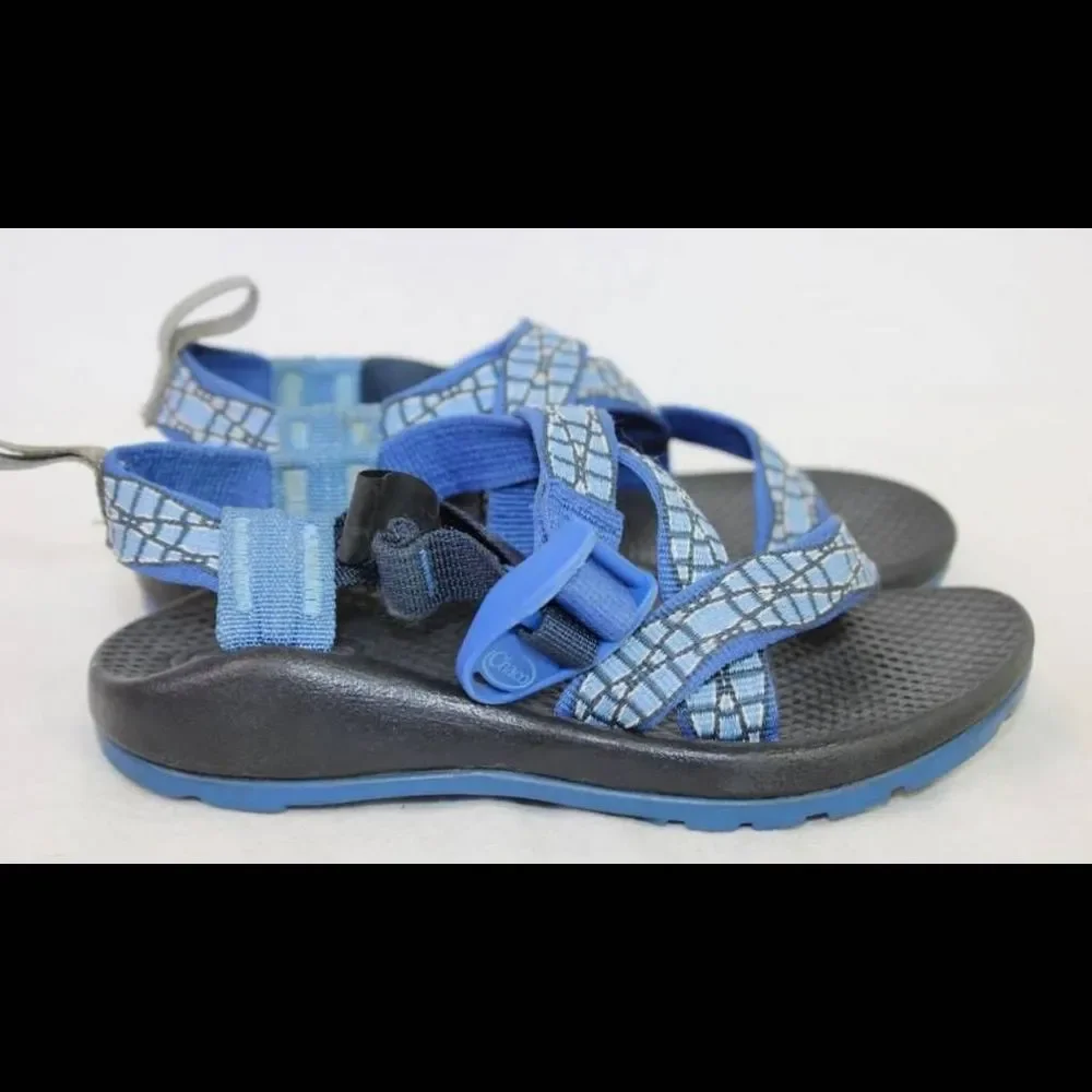 Chaco Kids Blue Patterned Sport Sandals